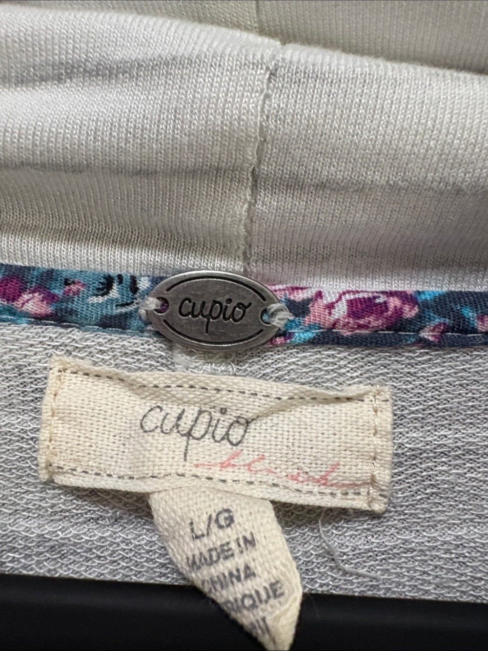 Cupio Light Gray & White Striped Cowl-Neck Tunic - Picture 2 of 7